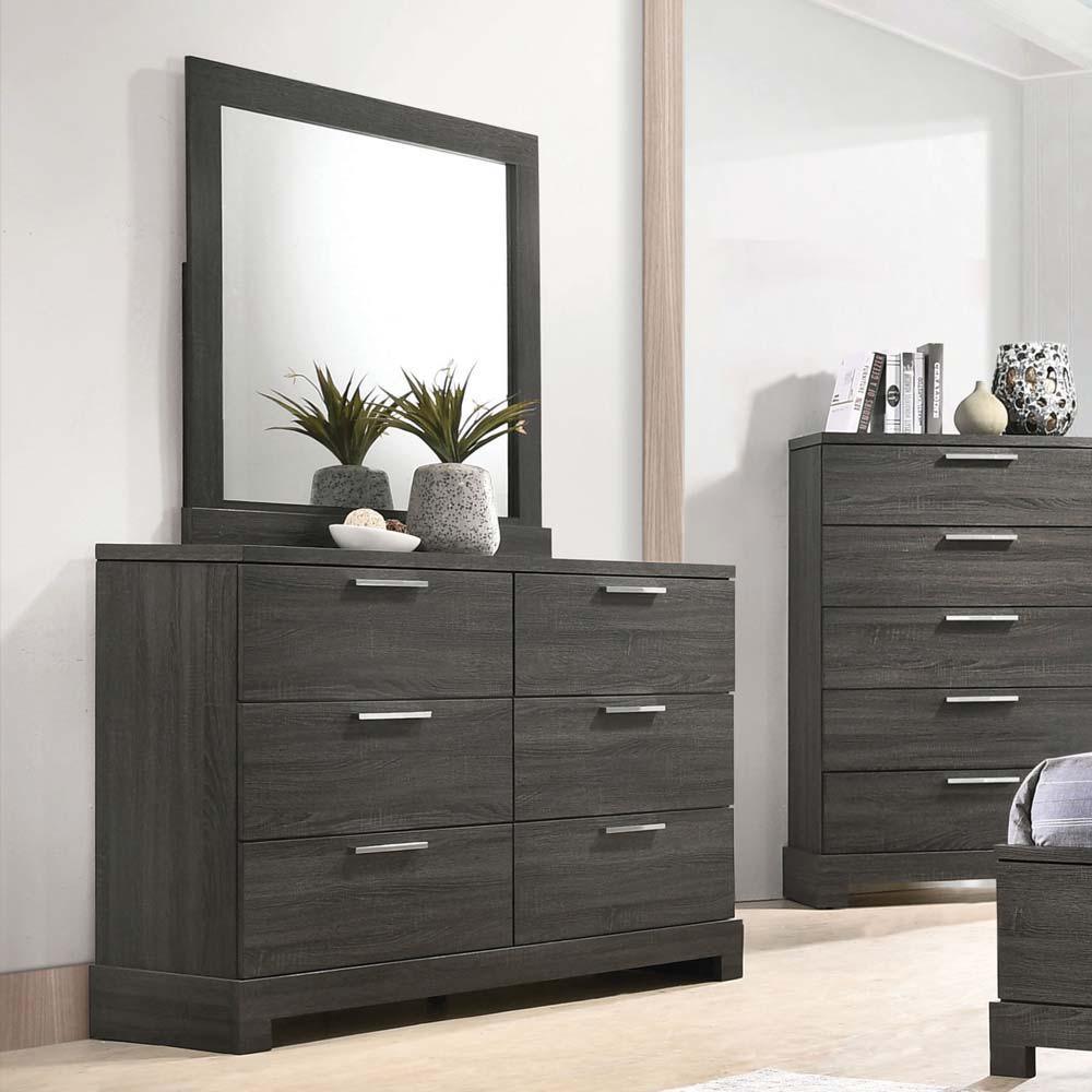 ACME - Lantha - Mirror - Gray Oak - 5th Avenue Furniture