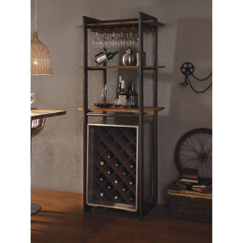 ACME - Brancaster - Storage - Oak & Antique Black - 5th Avenue Furniture