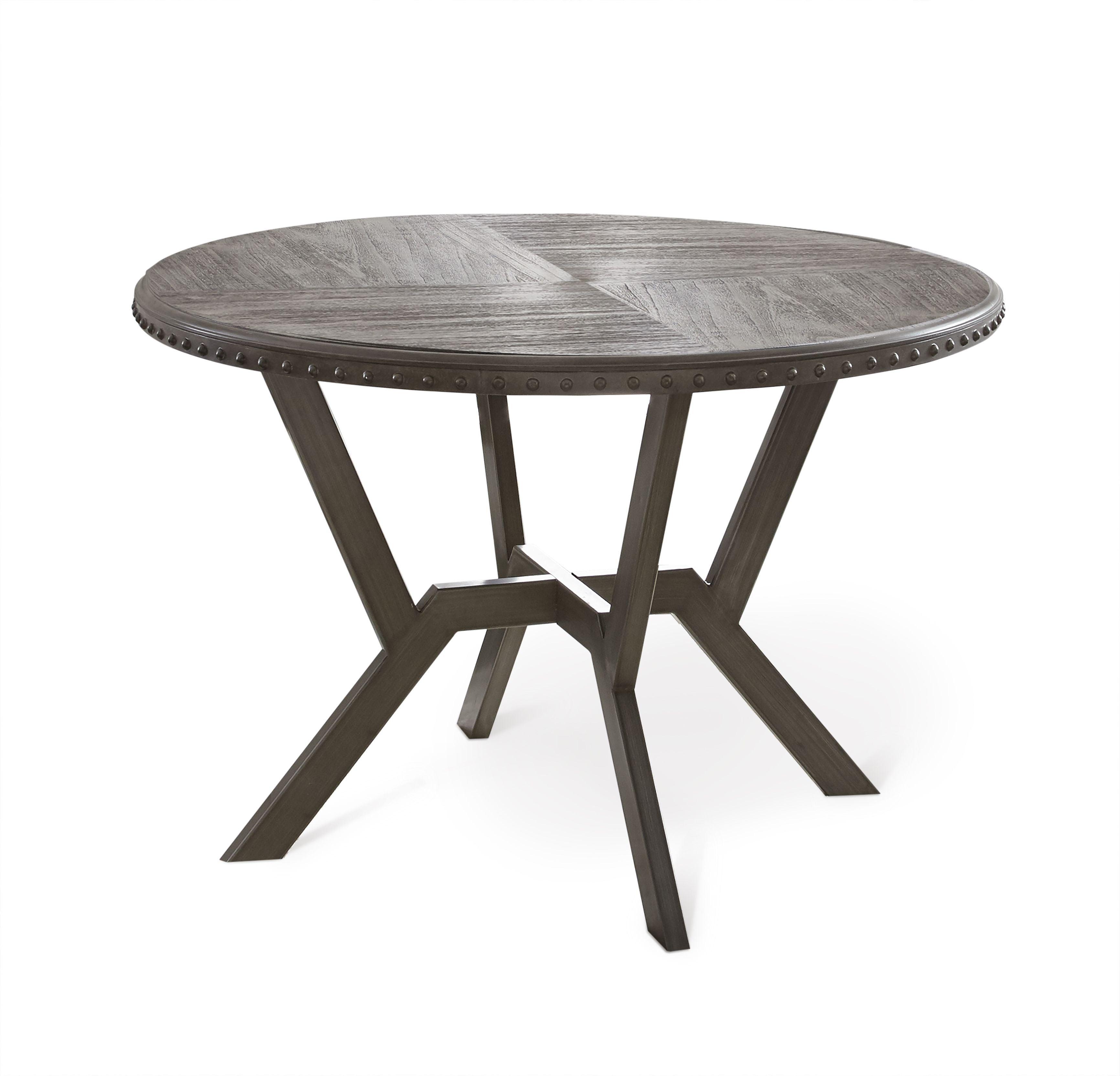 Steve Silver Furniture - Alamo - Round Dining Table - Dark Gray - 5th Avenue Furniture