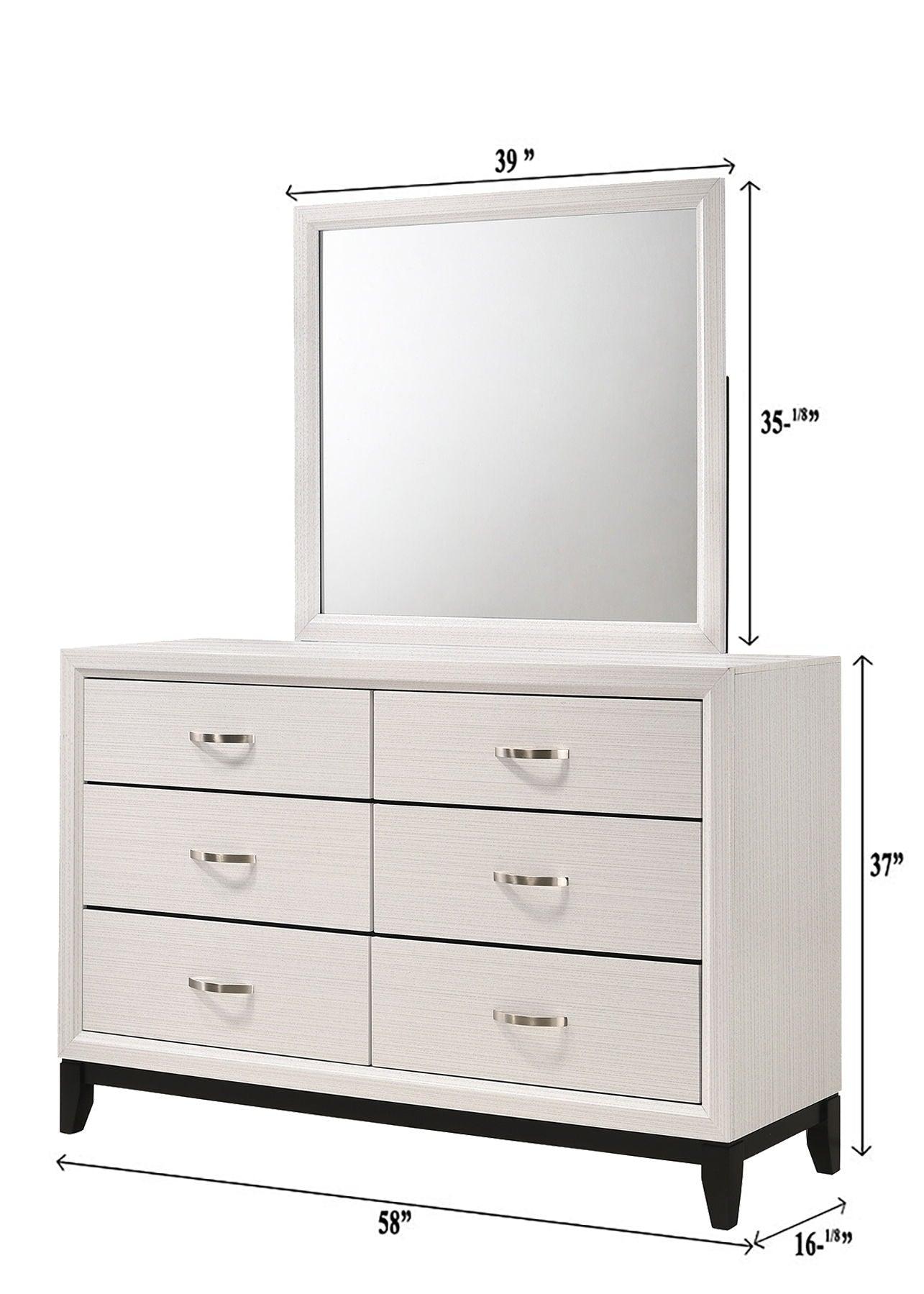 Crown Mark - Akerson - Dresser, Mirror - 5th Avenue Furniture