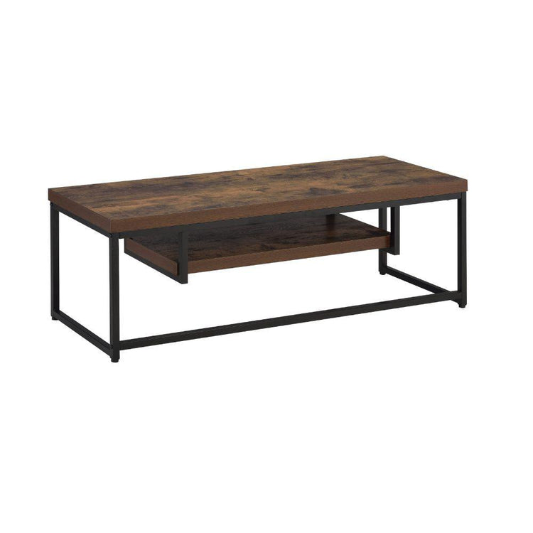 ACME - Bob - TV Stand - Weathered Oak & Black - 5th Avenue Furniture