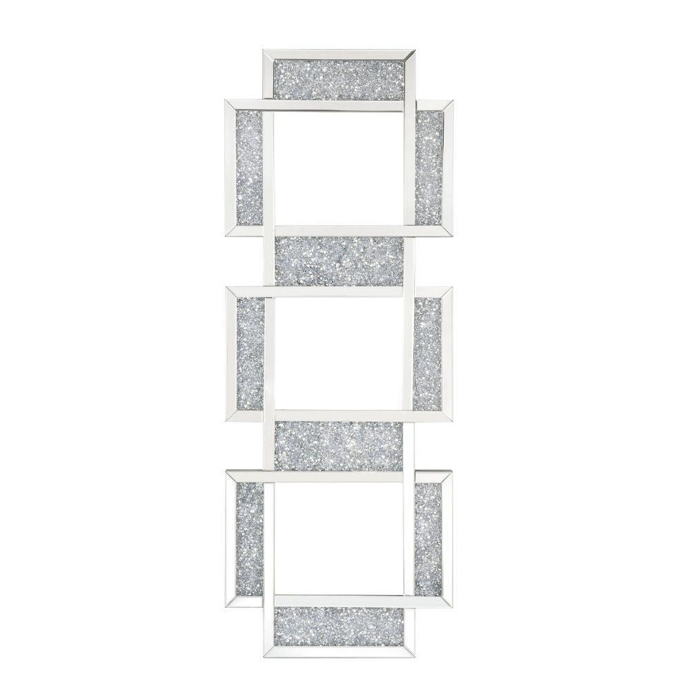 ACME - Noralie - Wall Decor - Mirrored & Faux Diamonds - 63" - 5th Avenue Furniture