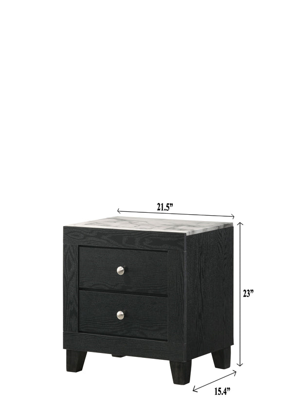 Crown Mark - Cadence - Nightstand - Black - 5th Avenue Furniture