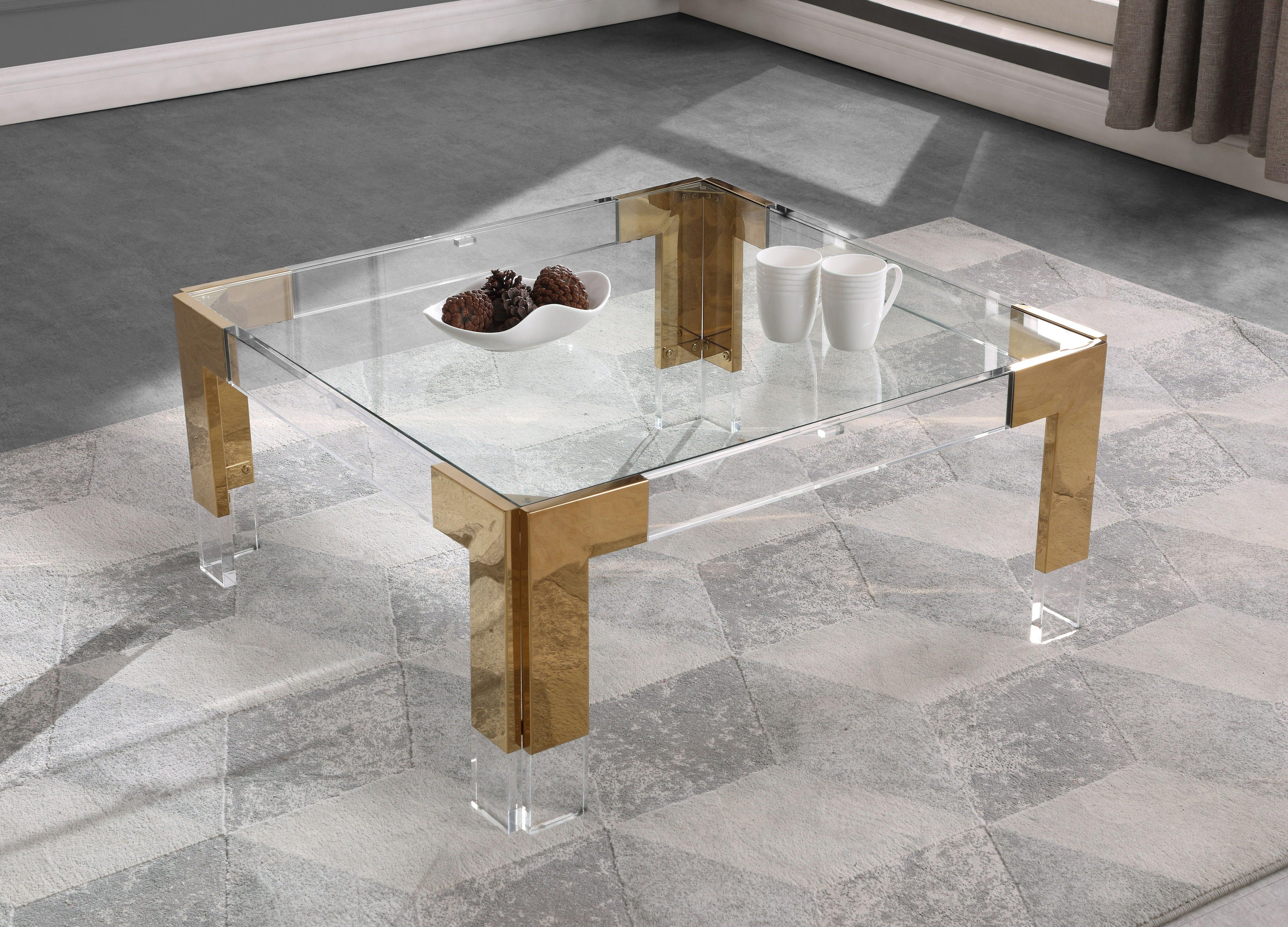 Meridian Furniture - Casper - Square Coffee Table - 5th Avenue Furniture