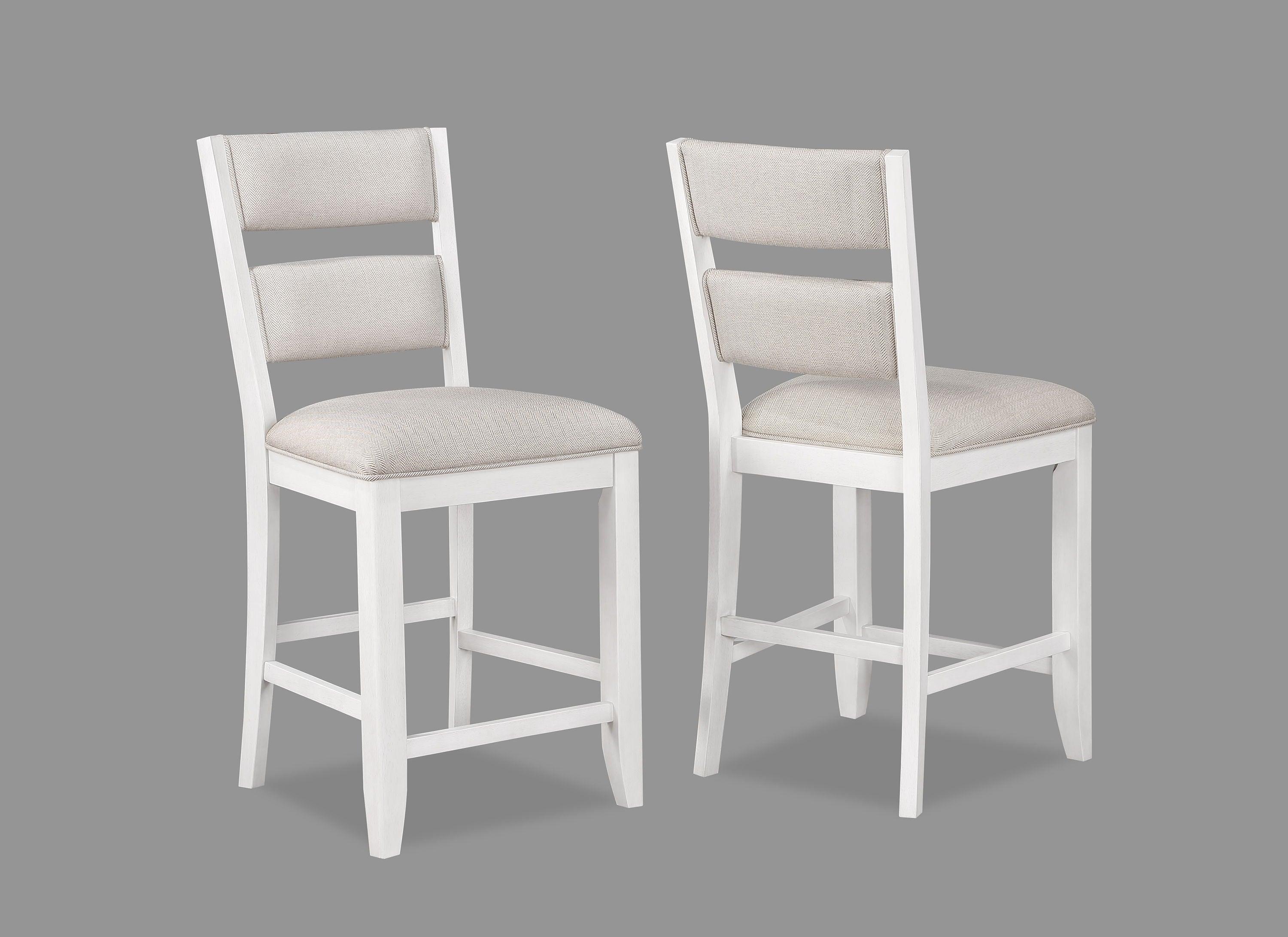 Crown Mark - Wendy - Counter Height Chair (Set of 2) - Gray - 5th Avenue Furniture