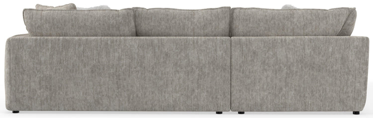 Jackson - Bucktown - 3 Piece Sectional With Extra Thick Cuddler Seat Cushions And Cocktail Ottoman - Parchment - 5th Avenue Furniture