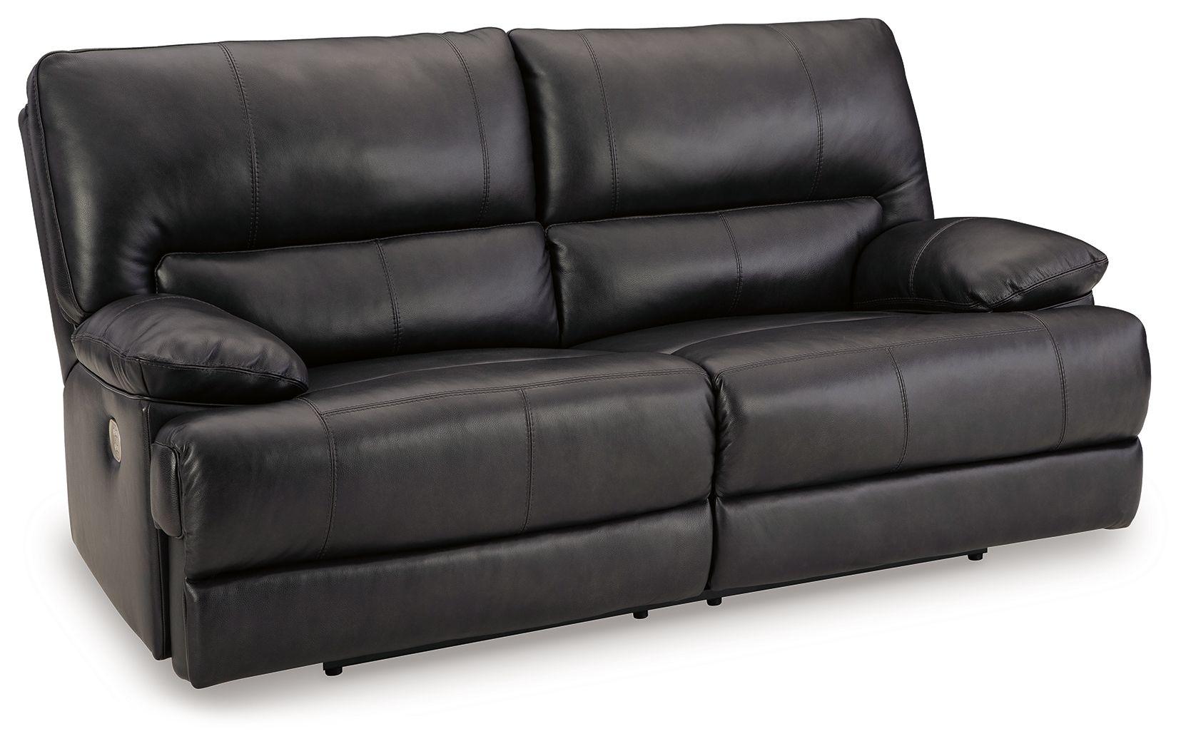 Signature Design by Ashley® - Mountainous - Eclipse - 2 Seat Power Reclining Sofa With Adj Headrest - 5th Avenue Furniture