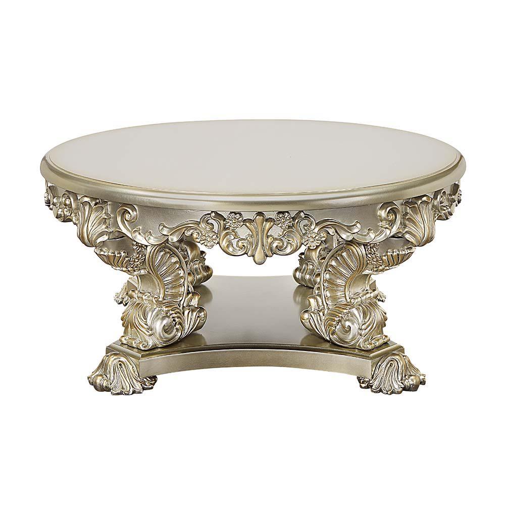 ACME - Sorina - Coffee Table - Antique Gold Finish - 5th Avenue Furniture