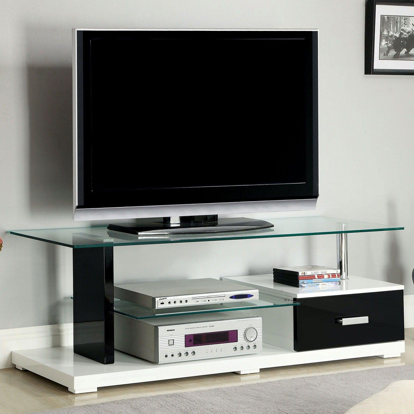 Furniture of America - Egaleo - TV Console - Black / White - 5th Avenue Furniture