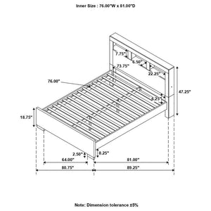 CoasterEssence - Jessica - Bed with Storage Headboard - 5th Avenue Furniture