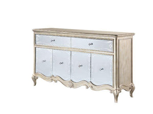 ACME - Esteban - Server - Mirrored & Antique Champagne Finish - 5th Avenue Furniture