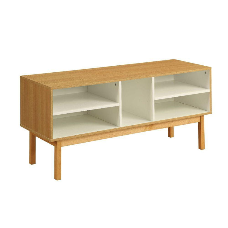 ACME - Drivia - Accent Table - Natural & Ivory - 5th Avenue Furniture