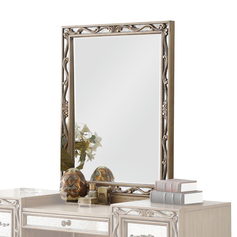 ACME - Orianne - Vanity Mirror - Antique Gold - 5th Avenue Furniture