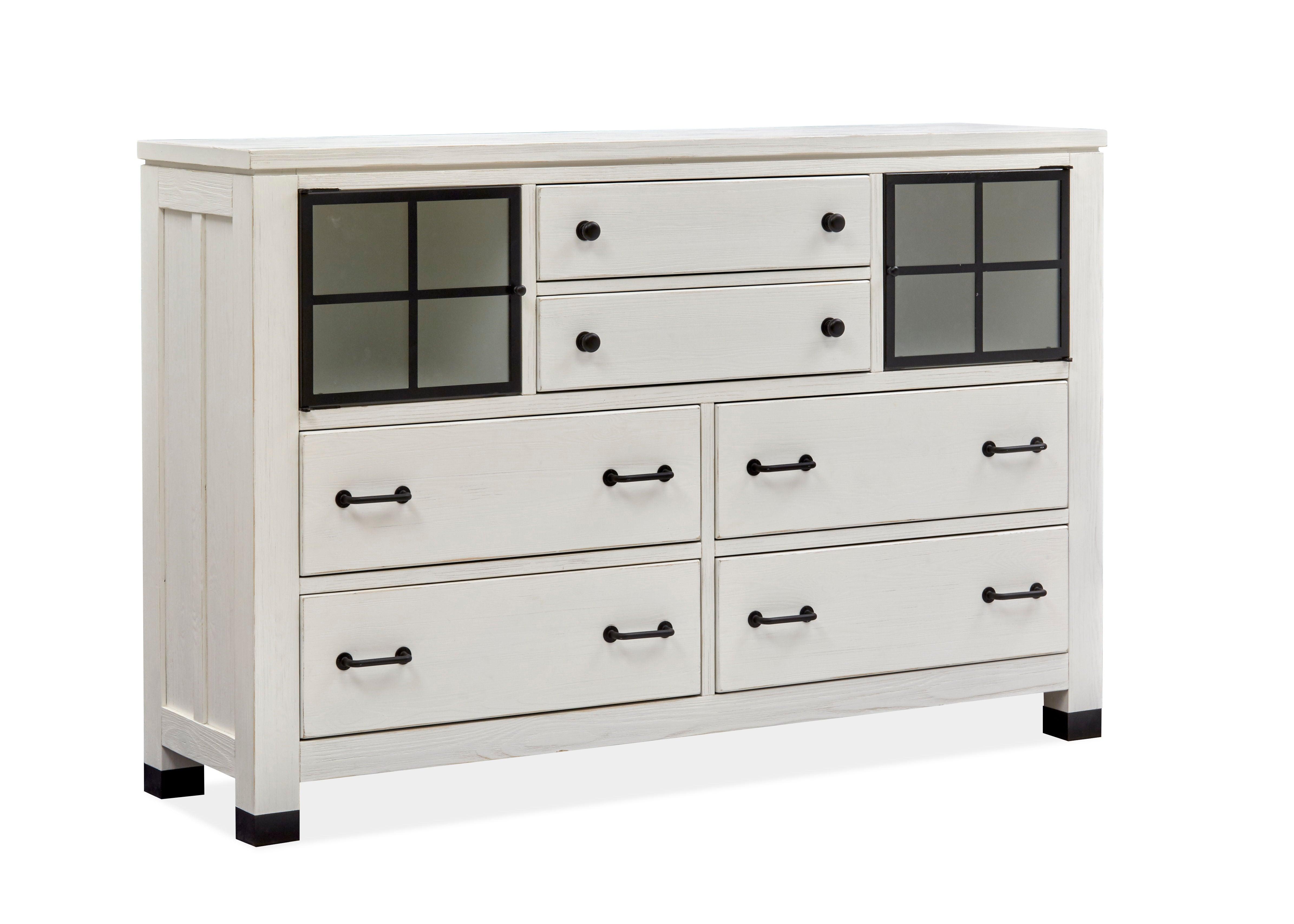 Magnussen Furniture - Harper Springs - Door Dresser - Silo White - 5th Avenue Furniture