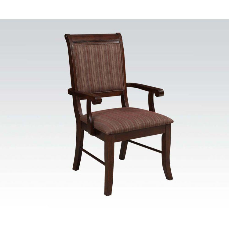 ACME - Mahavira - Chair (Set of 2) - Fabric & Espresso - 5th Avenue Furniture