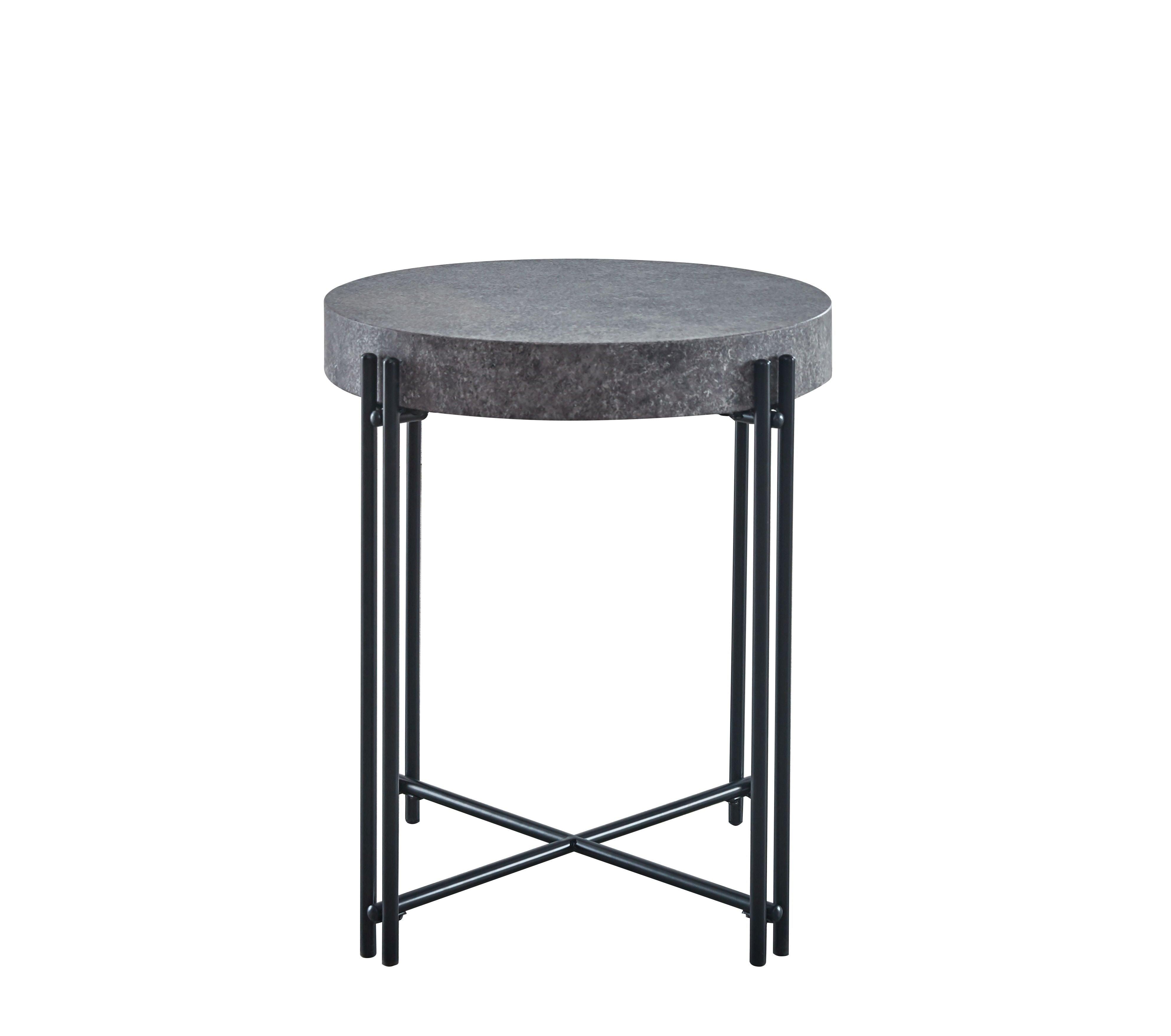 Steve Silver Furniture - Morgan - Round End Table - Black - 5th Avenue Furniture