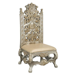 ACME - Danae - Side Chair (Set of 2) - PU, Champagne & Gold Finish - 5th Avenue Furniture