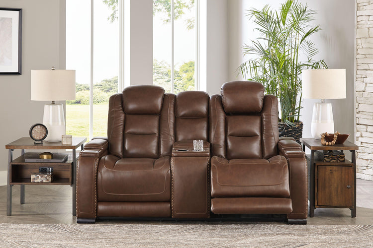 Ashley Furniture - The Man-Den - Power Reclining Loveseat - 5th Avenue Furniture