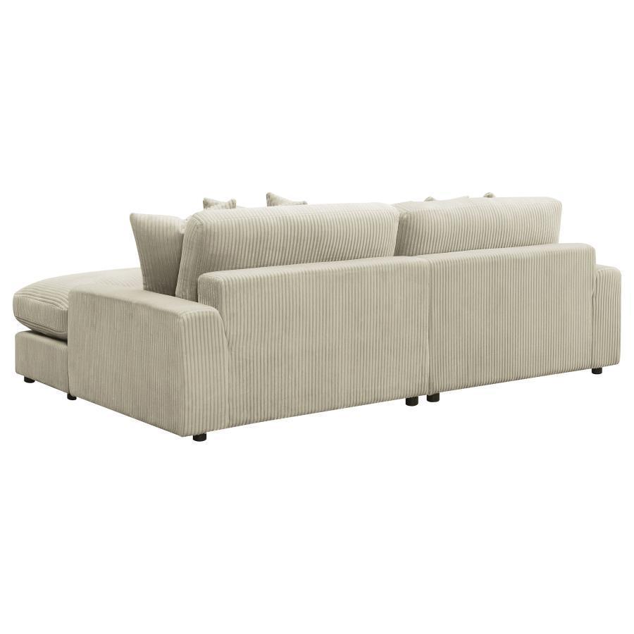 Coaster Fine Furniture - Blaine - 105" Upholstered Reversible Sectional - 5th Avenue Furniture