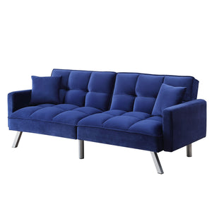ACME - Mecene - Futon - Blue Velvet - 5th Avenue Furniture