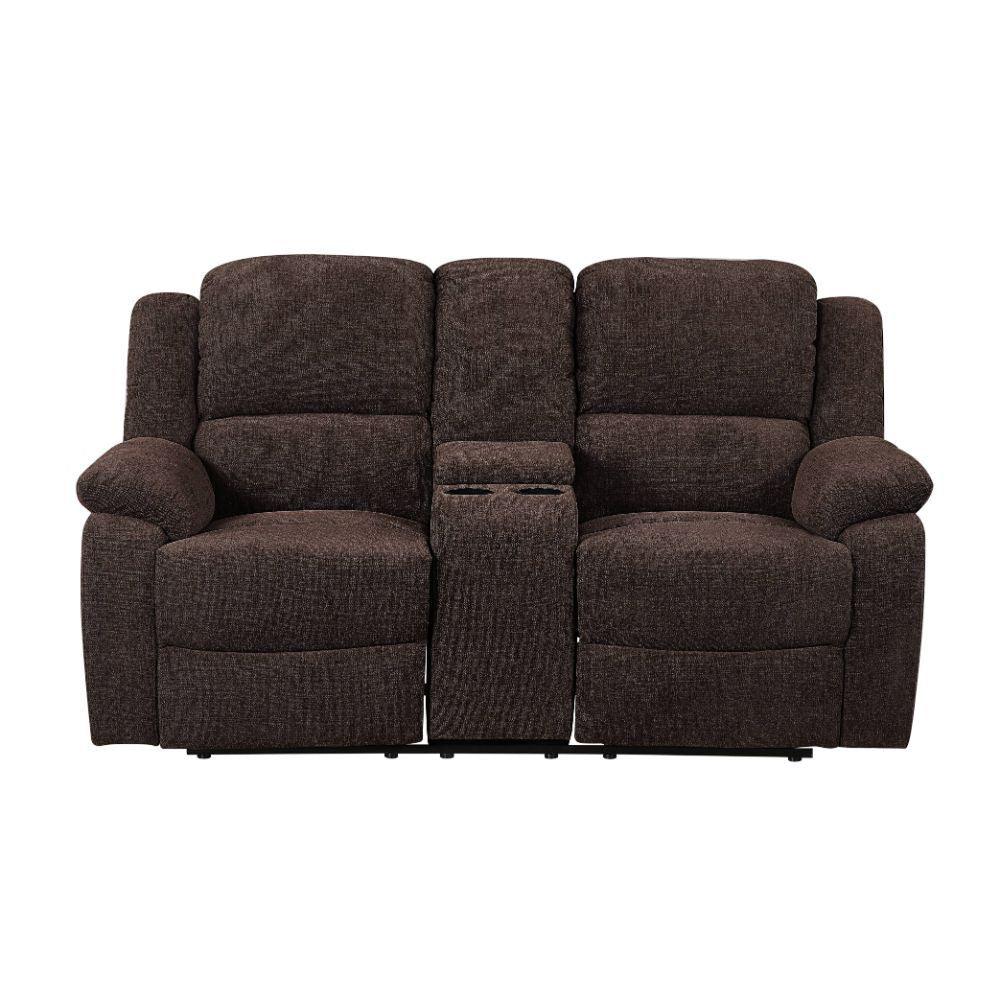 ACME - Madden - Loveseat - Brown Chenille - 5th Avenue Furniture