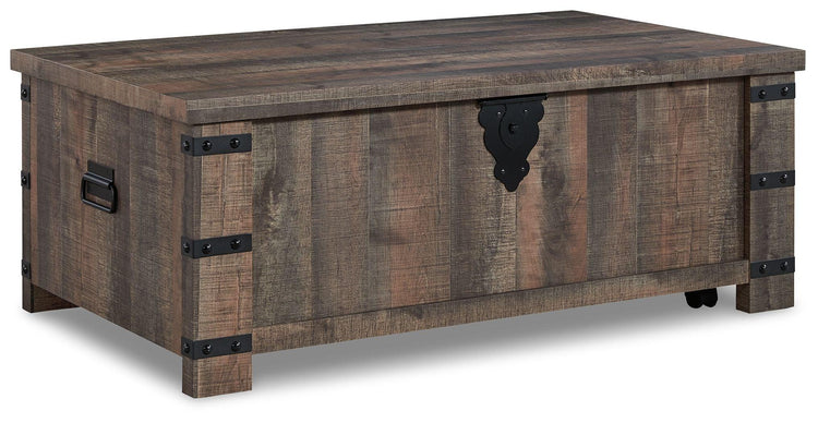 Signature Design by Ashley® - Hollum - Rustic Brown - Lift Top Cocktail Table - 5th Avenue Furniture