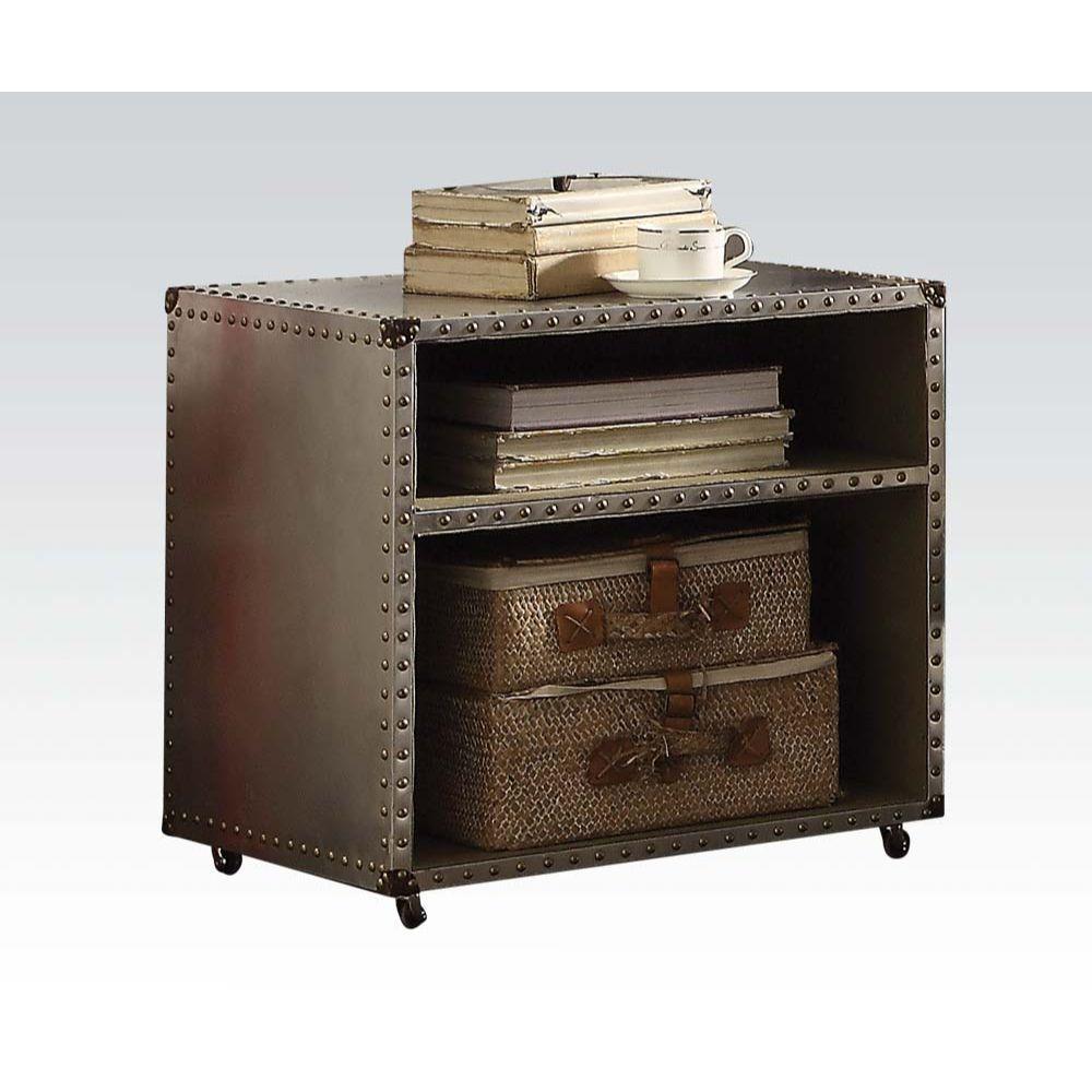 ACME - Brancaster - Nightstand - Aluminum - 5th Avenue Furniture