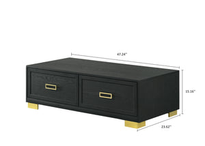 Crown Mark - Pepe - Coffee Table - Black - 5th Avenue Furniture