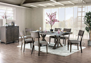 Furniture of America - Leeds - Dining Table - Gray - 5th Avenue Furniture