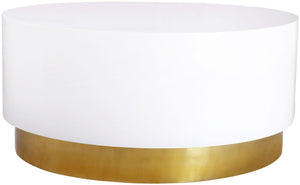 Meridian Furniture - Deco - Coffee Table - White - 5th Avenue Furniture