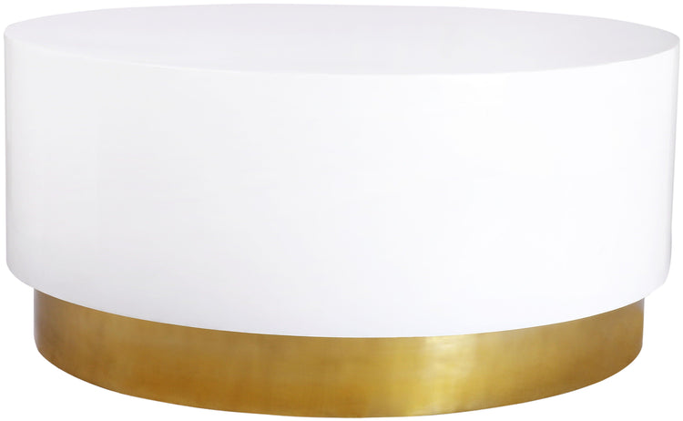 Meridian Furniture - Deco - Coffee Table - White - 5th Avenue Furniture