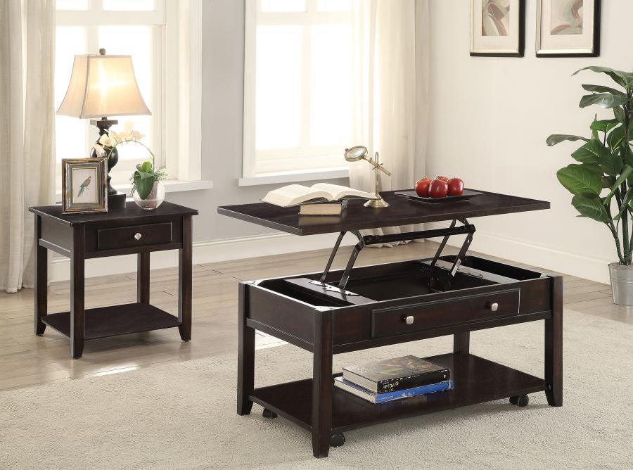 CoasterEssence - Bradford - Rectangular Lift Top Coffee Table - Walnut - 5th Avenue Furniture