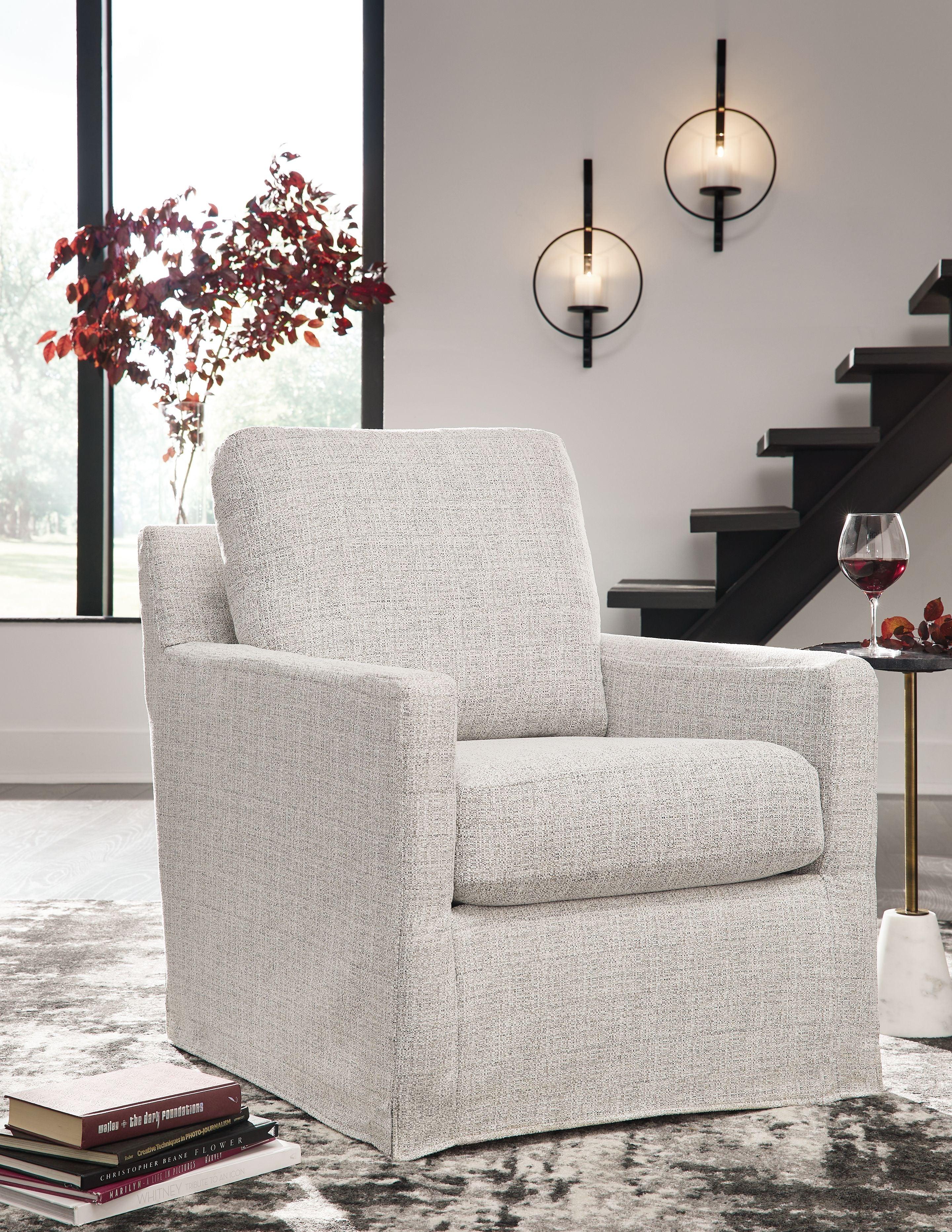 Signature Design by Ashley® - Nenana Next-gen Nuvella - Swivel Glider Accent Chair - 5th Avenue Furniture