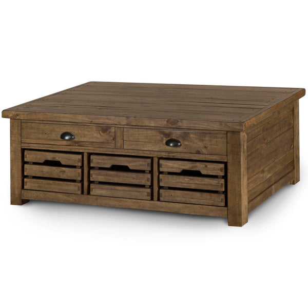 Magnussen Furniture - Stratton - Lift Top Storage Cocktail Table (With Casters) - Warm Nutmeg - 5th Avenue Furniture