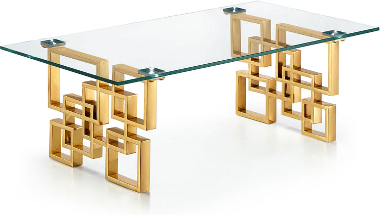 Meridian Furniture - Pierre - Coffee Table - Gold - 5th Avenue Furniture