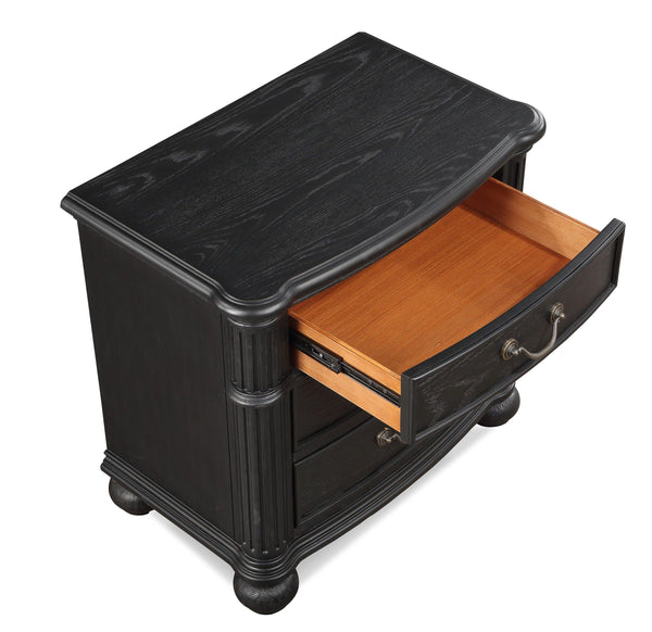 Crown Mark - Kingsbury - Nightstand - Black - 5th Avenue Furniture