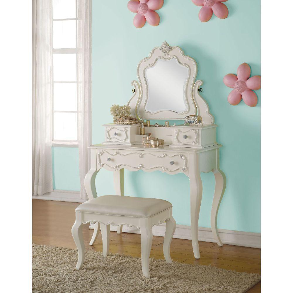 ACME - Edalene - Vanity Desk - Pearl White - 5th Avenue Furniture