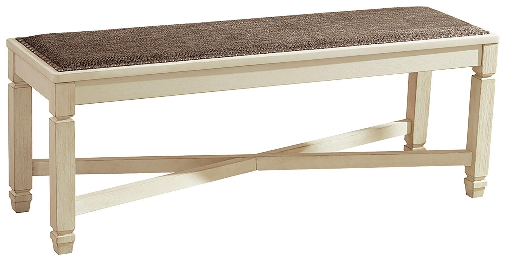 Signature Design by Ashley® - Bolanburg - Beige - Large Uph Dining Room Bench - 5th Avenue Furniture