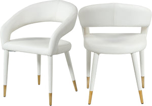 Meridian Furniture - Destiny - Dining Chair - White - 5th Avenue Furniture