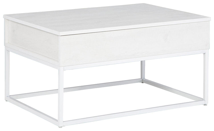 Signature Design by Ashley® - Deznee - White - Lift Top Cocktail Table - 5th Avenue Furniture