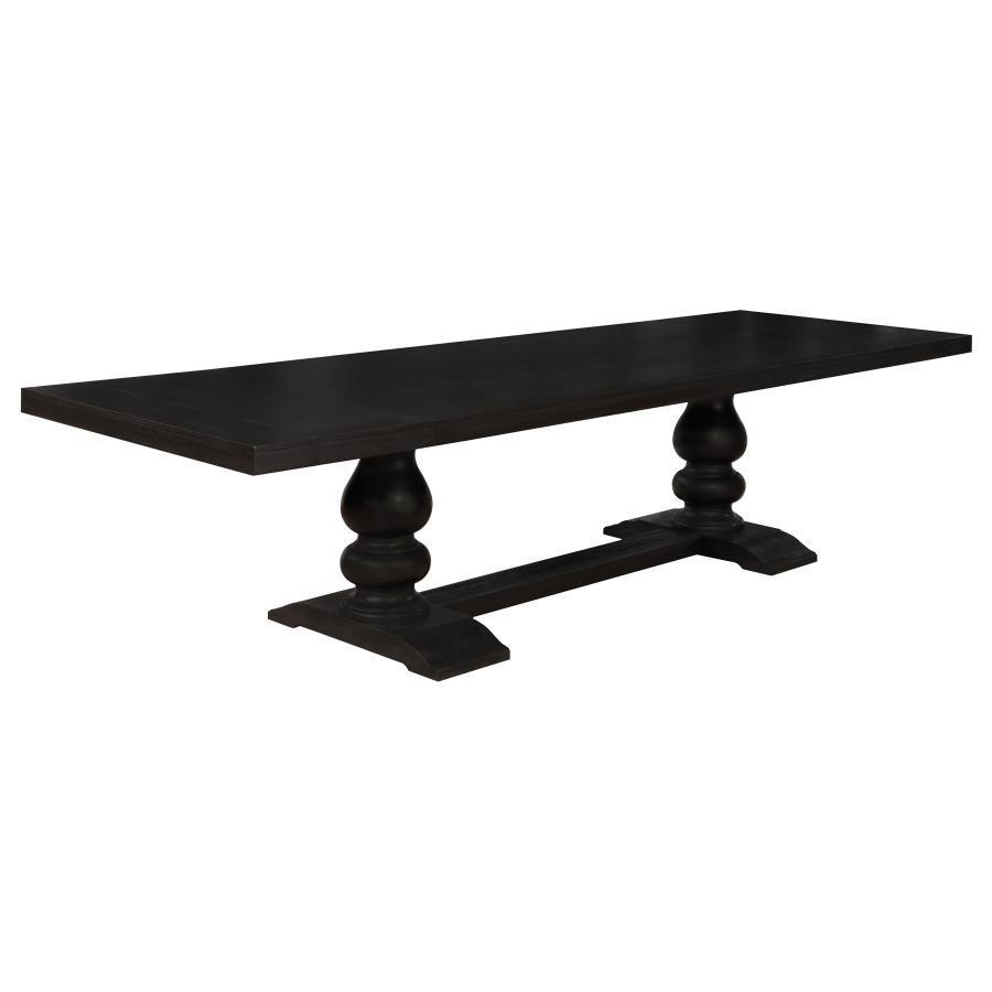 CoasterEssence - Phelps - Rectangular Dining Table - Antique Noir - 5th Avenue Furniture