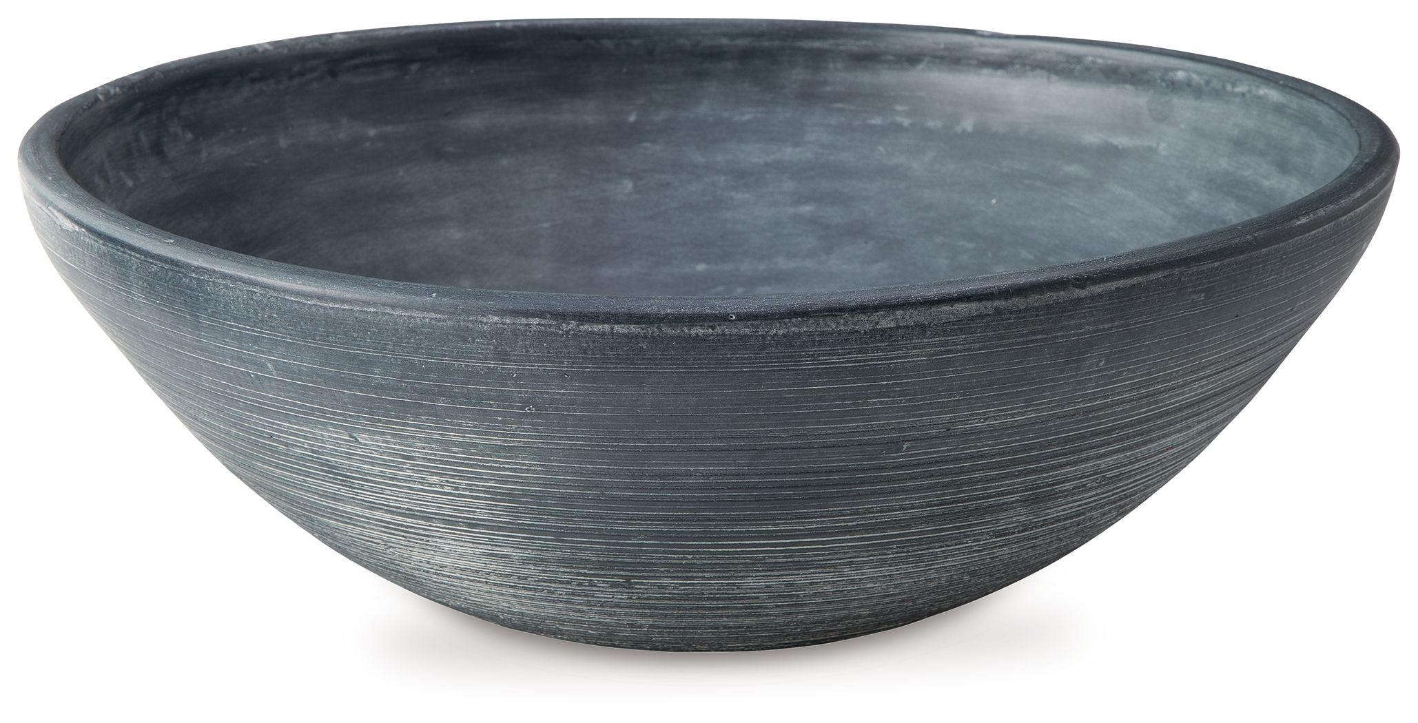 Signature Design by Ashley® - Meadie - Distressed Blue - Bowl - 5th Avenue Furniture
