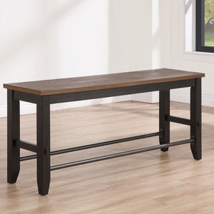 Steve Silver Furniture - Bermuda - Counter Bench - Black - 5th Avenue Furniture