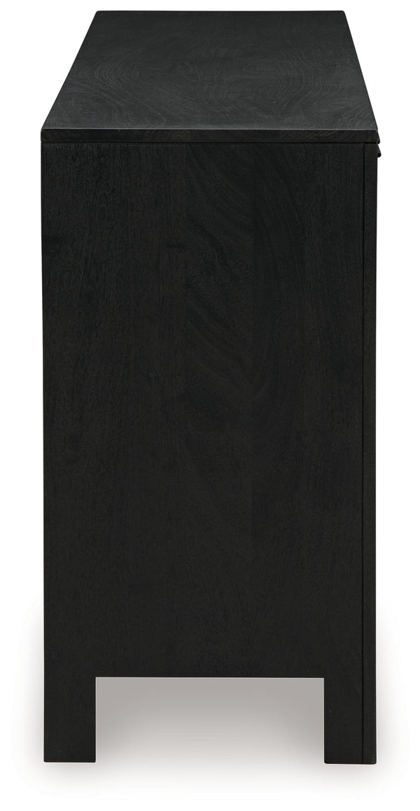 Cliffiings - Black / Natural - Accent Cabinet - 5th Avenue Furniture
