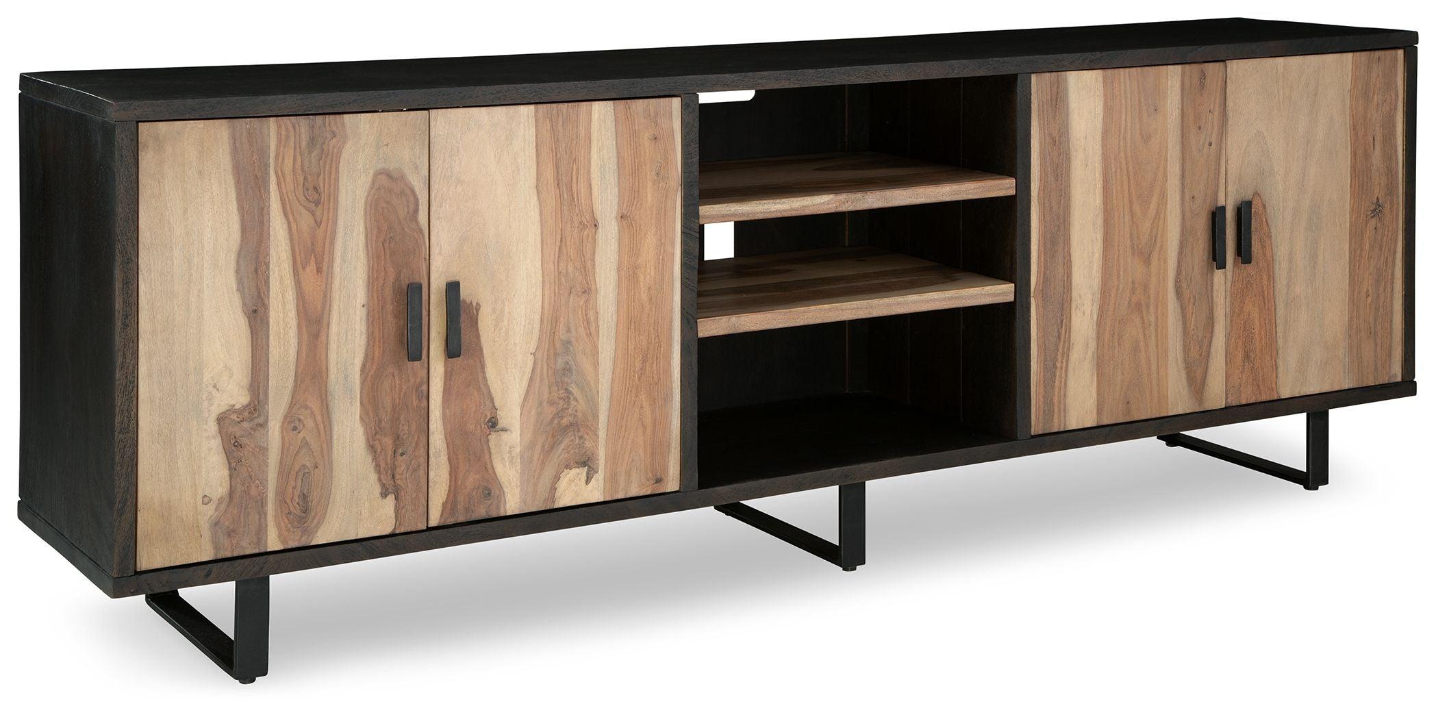Signature Design by Ashley® - Bellwick - Natural / Brown - Accent Cabinet - 5th Avenue Furniture