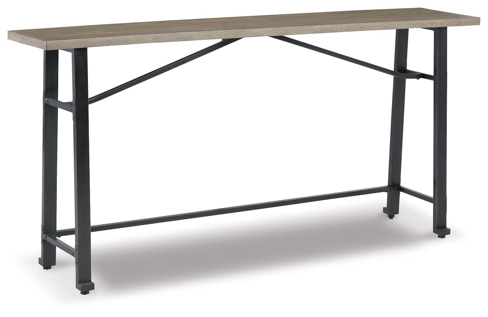 Signature Design by Ashley® - Lesterton - Light Brown / Black - Long Counter Table - 5th Avenue Furniture