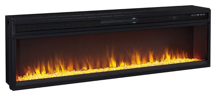 Ashley Furniture - Entertainment - Black - Wide Fireplace Insert - 5th Avenue Furniture