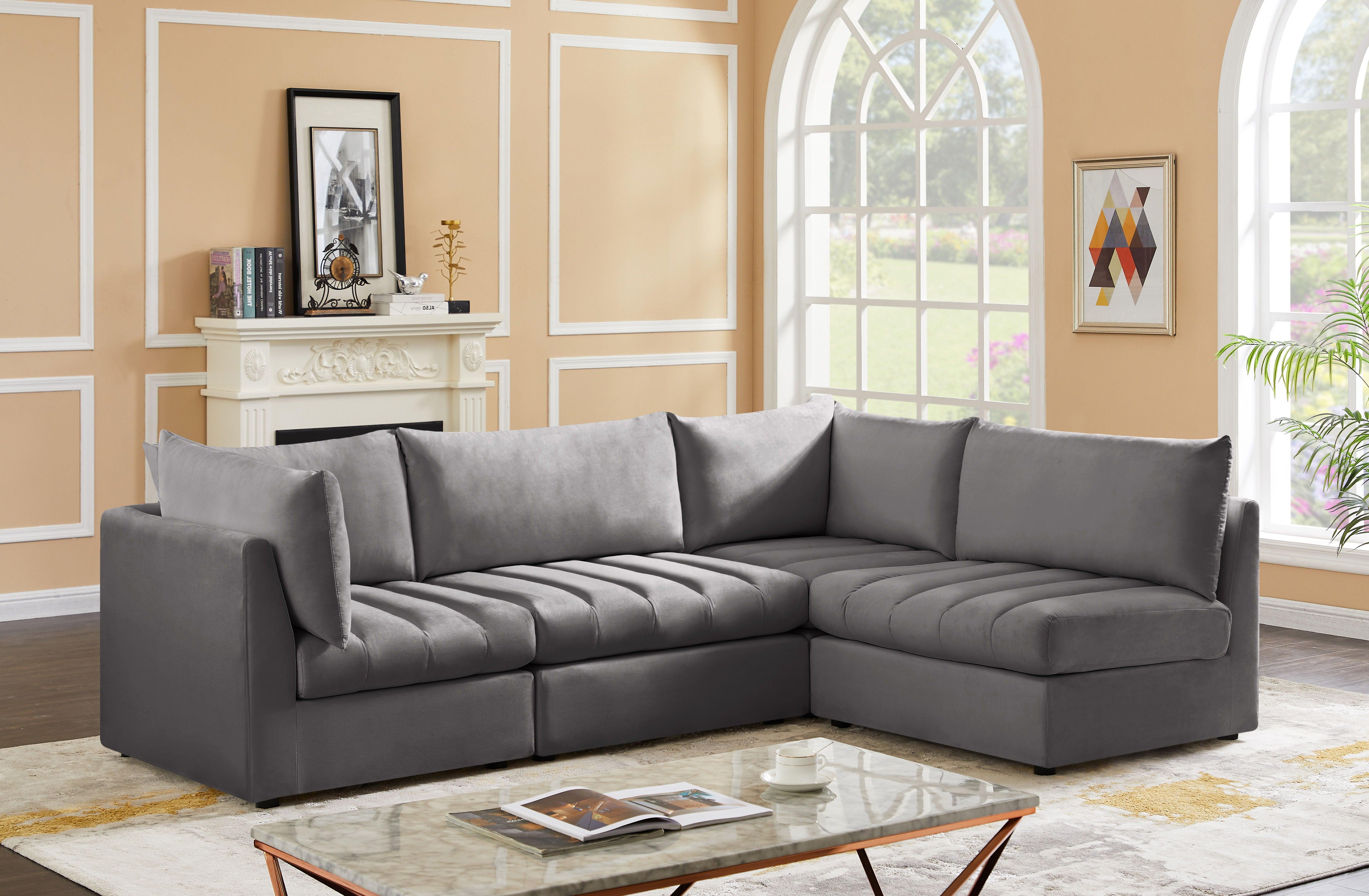 Meridian Furniture - Jacob - 4 Pc. Modular Sectional - 5th Avenue Furniture