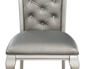 Crown Mark - Caldwell - Side Chair (Set of 2) - Pearl Silver - 5th Avenue Furniture
