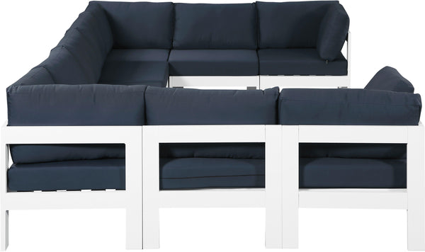 Meridian Furniture - Nizuc - Outdoor Patio Modular Sectional - Navy - Modern & Contemporary - 5th Avenue Furniture